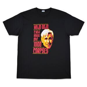 Mojo Dojo Casa House of 1000 Corpses Graphic Tee Rob Zombie Barbie Mashup Black